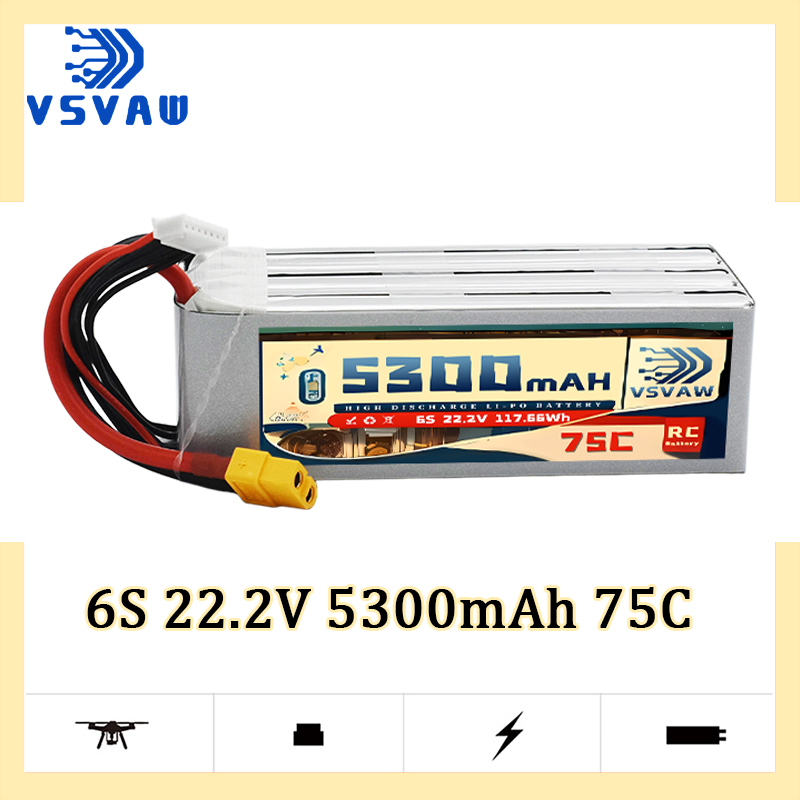 Drone Battery Lipo - VSVAW 6S 5300mAh Lipo Battery XT90