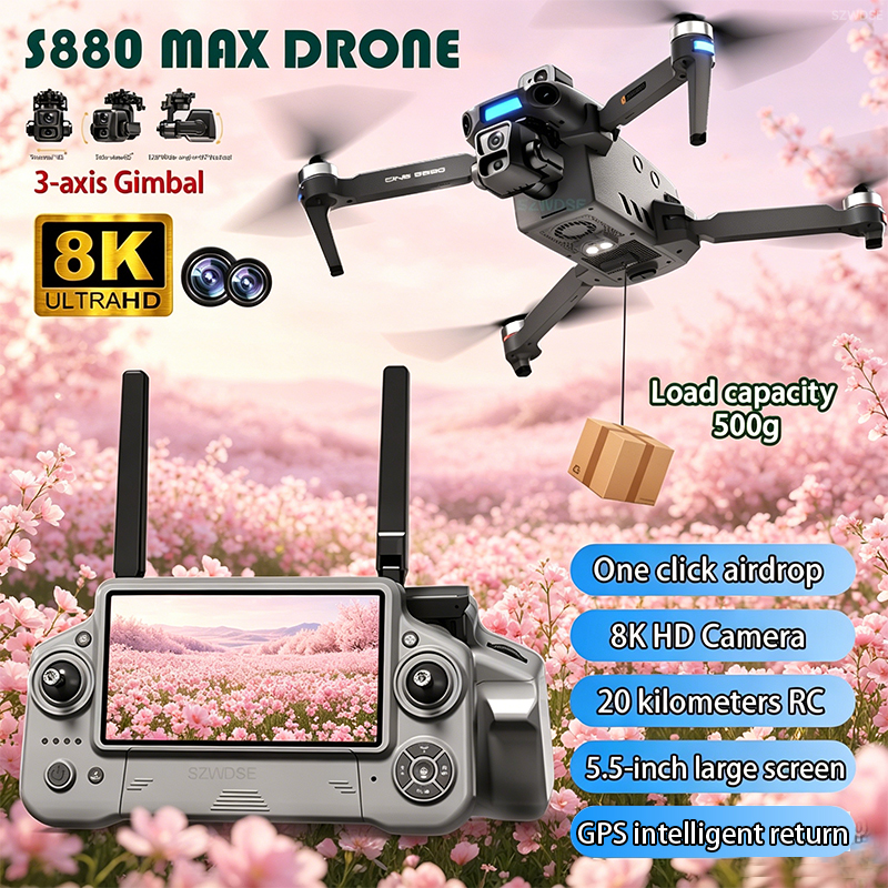 Drone Battery Balance Charger - 2026 New 8K Dual Camera Drone