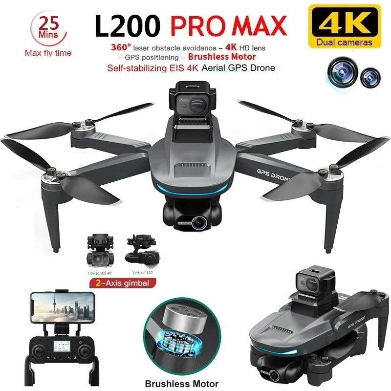 L200 PRO MAX Drone 4K 2-Axis P – Drone Battery Case recenzja i cena