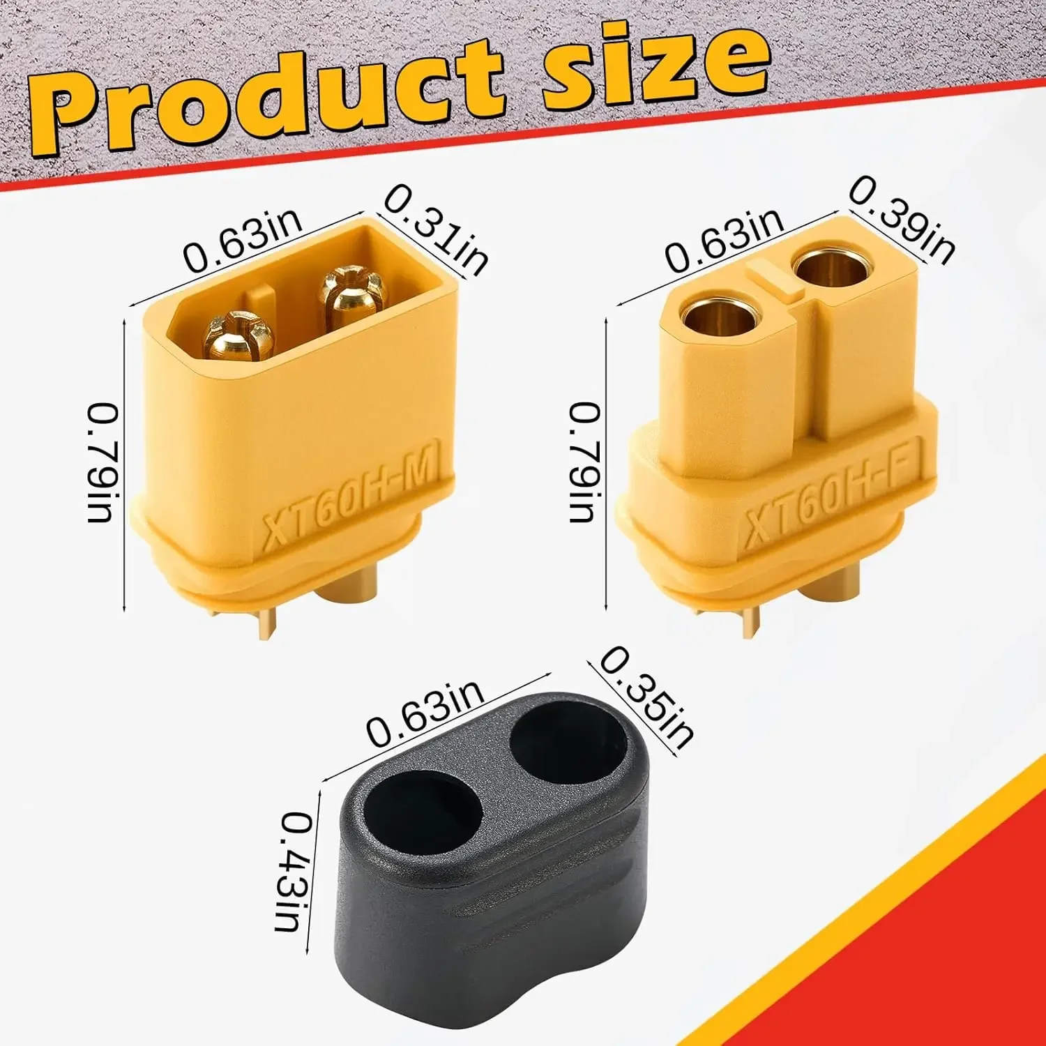 4/10 PCS with Sheath XT60 Male – Drone Battery Connector recenzja i cena