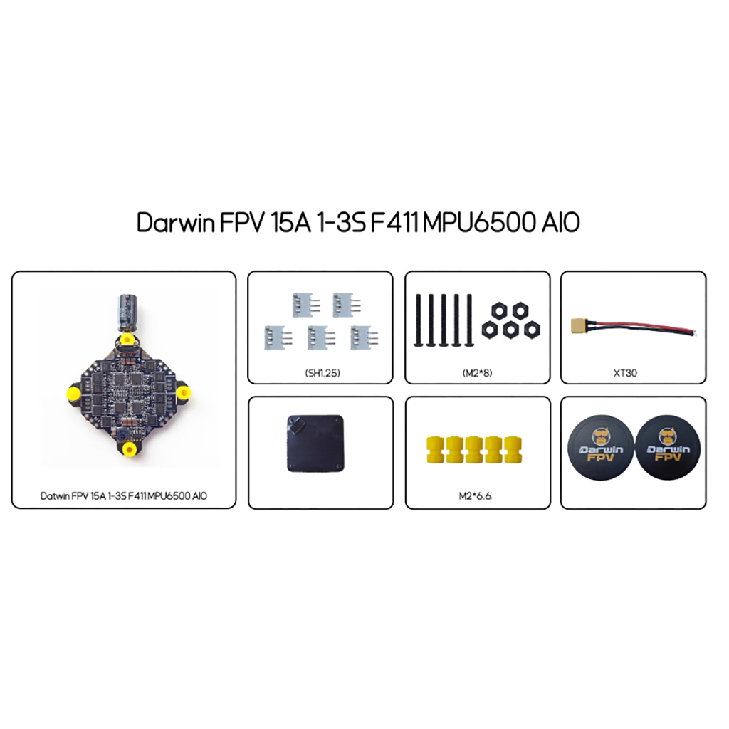 DarwinFPV F411 15A AIO Flight  – Drone Battery 3S recenzja i cena