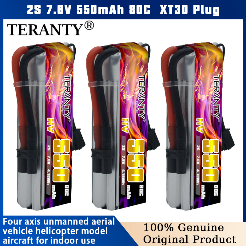 TERANTY 2S 7.6V 550mAh 80C HV  – Drone Battery High Voltage recenzja i cena