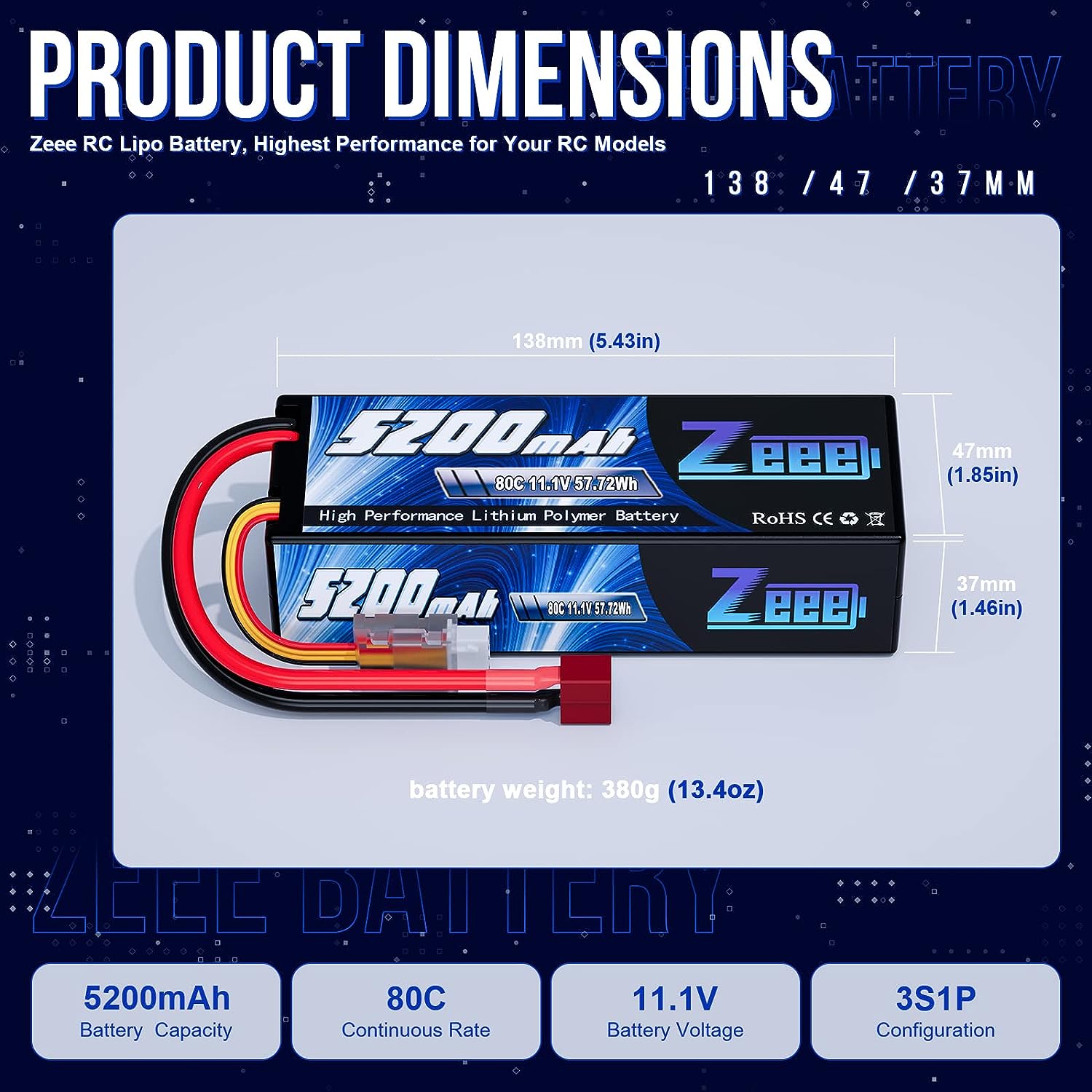 1/2pcs Zeee 3S 5200mAh Lipo Ba – Drone Battery 3S recenzja i cena