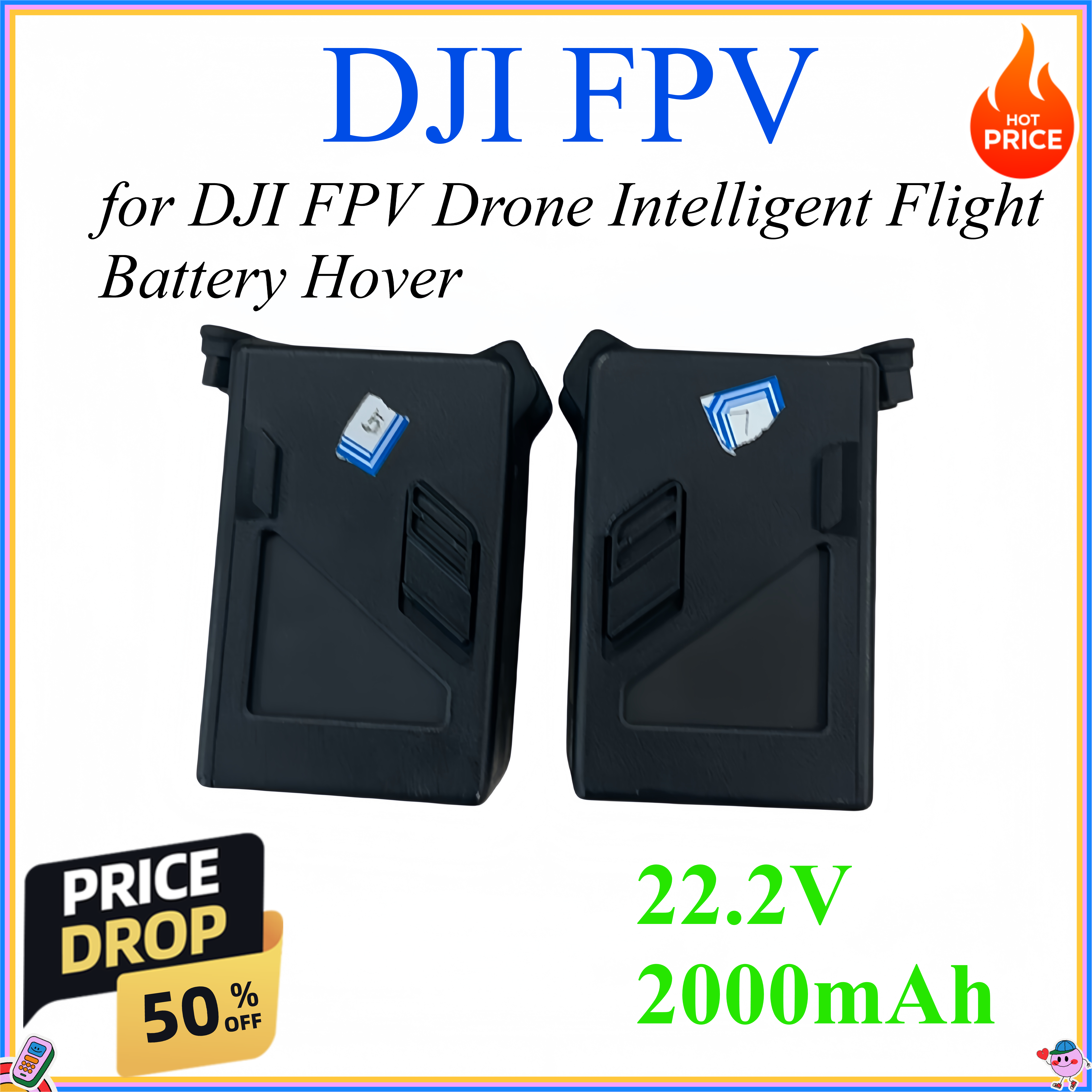 22.2V 2000mAh for DJI FPV Dron – Drone Battery Li-Ion recenzja i cena