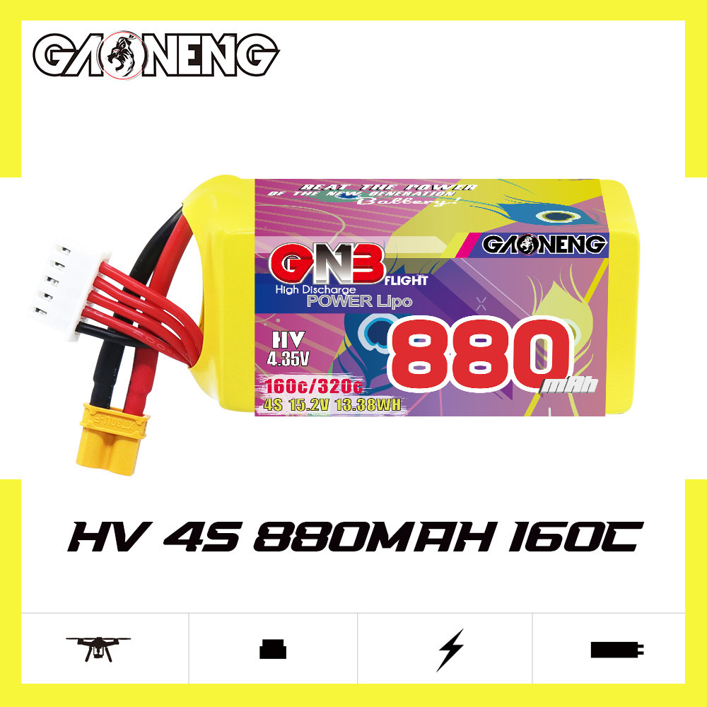 GNB 4S 880mAh 15.2V 160C/320C  – Drone Battery 4S recenzja i cena