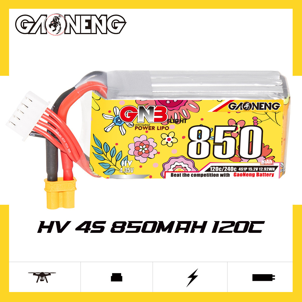 Upgraded GNB 4S 15.2V 850mAh L – Drone Battery 4S recenzja i cena