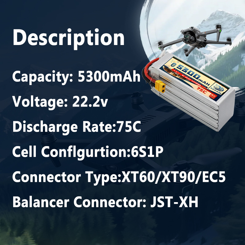 VSVAW 6S 5300mAh Lipo Battery  – Drone Battery Lipo recenzja i cena