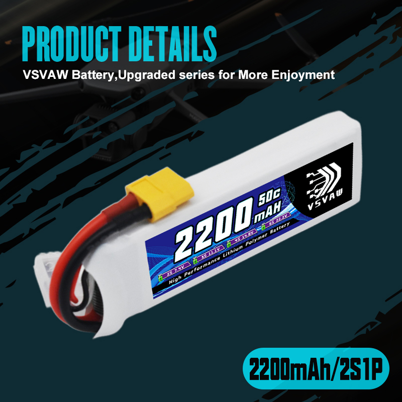 VSVAW 7.4V 2200mah 2S Drone Li – Drone Battery Lipo recenzja i cena