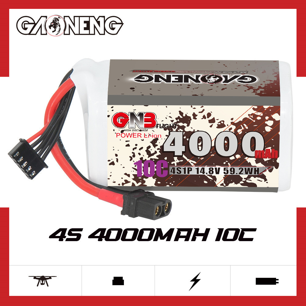 GNB 4000mAh 4S 14.8V 10C 20C W – Drone Battery Lipo recenzja i cena