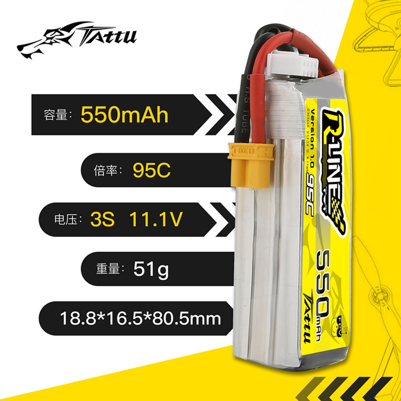 Upgrade TATTU R-LINE 1.0 550mA – Drone Battery 3S recenzja i cena