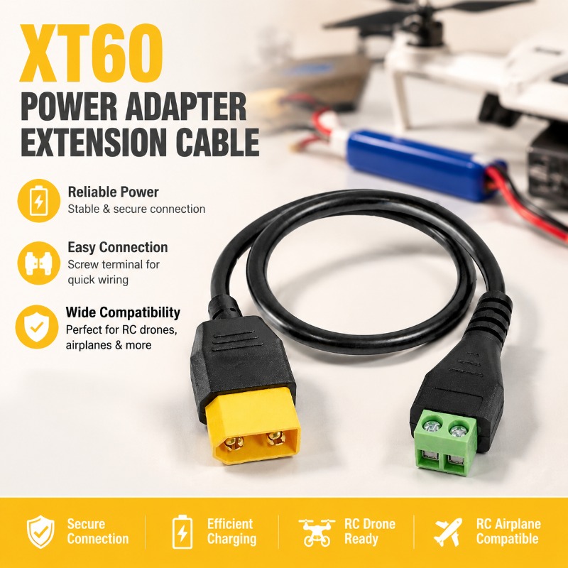 XT60 Connector Male Female To  – Drone Battery Connector recenzja i cena