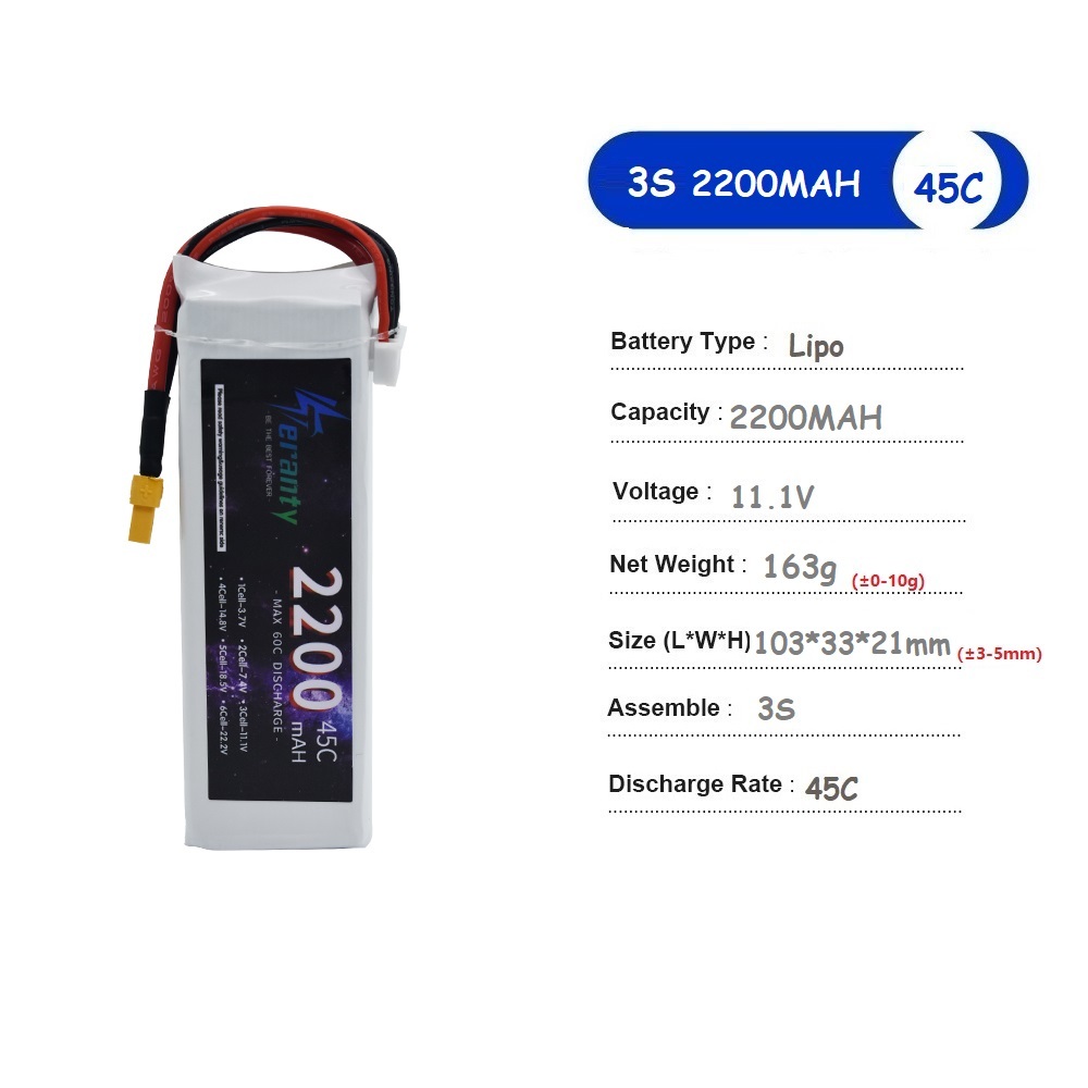 11.1V LiPo Battery 3S 1500mah  – Drone Battery 3S recenzja i cena