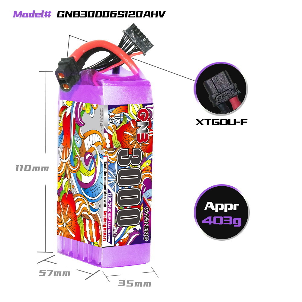 GNB Lipo Battery 6S 22.8V 3000 – Drone Battery Lipo recenzja i cena