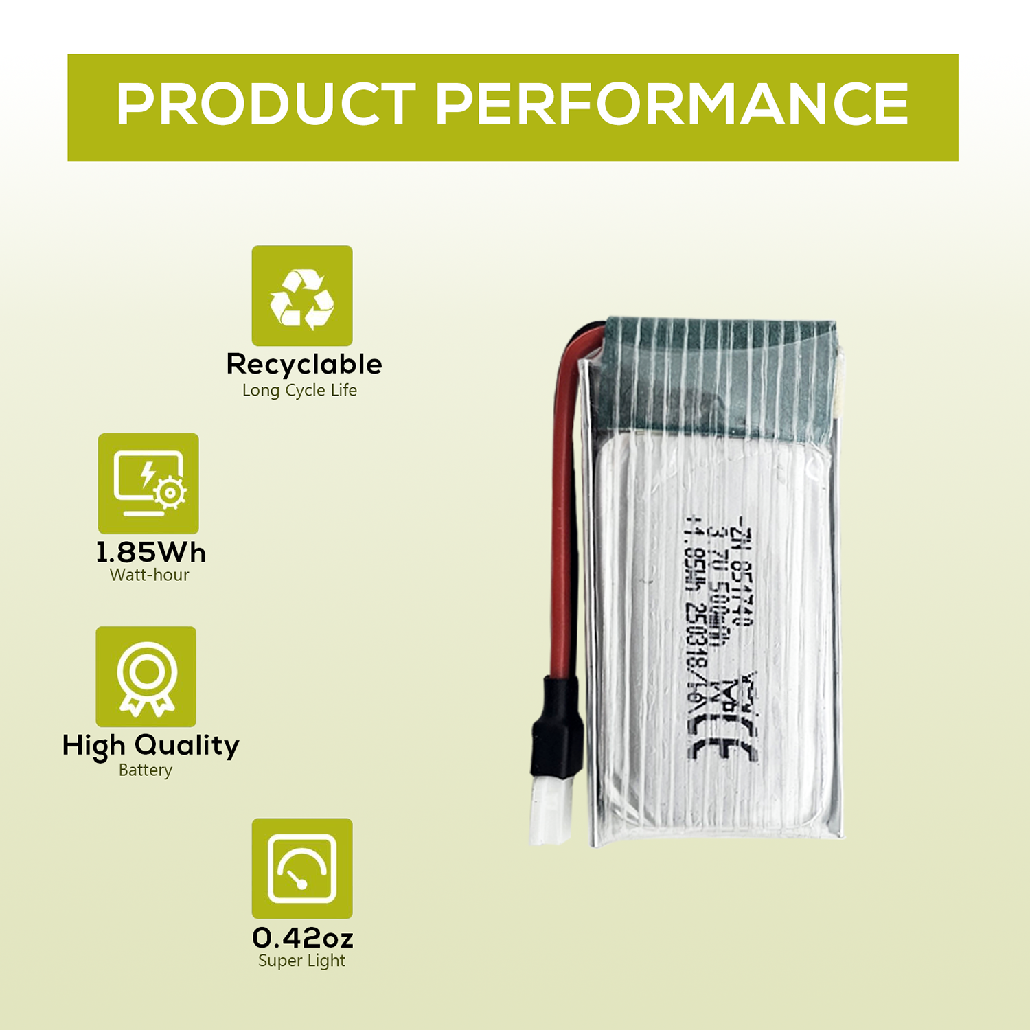 5Pcs 3.7V 500mAh LiPo Batterie – Drone Battery Bag recenzja i cena