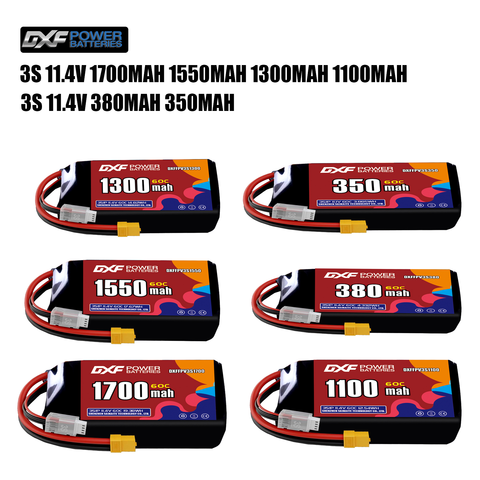 DXF Lipo 3S Battery 11.4V 1700 – Drone Battery 3S recenzja i cena