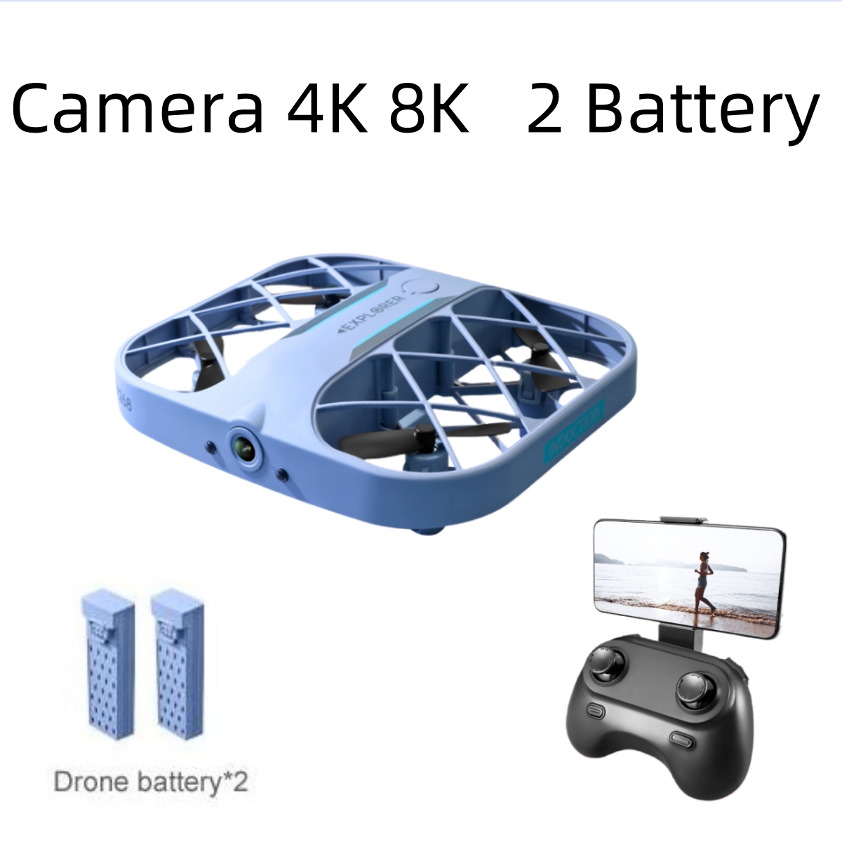 JJRC H107 FPV RC Drone with 2  – Drone Battery Case recenzja i cena